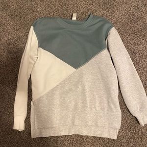 Cute Tricolor Crewneck Sweatshirt, Size small, Never Worn